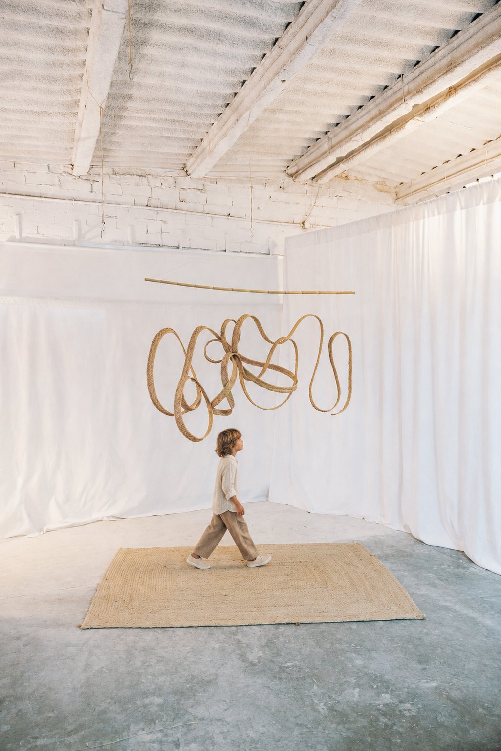 Braided esparto sculpture from Oficis oblidats