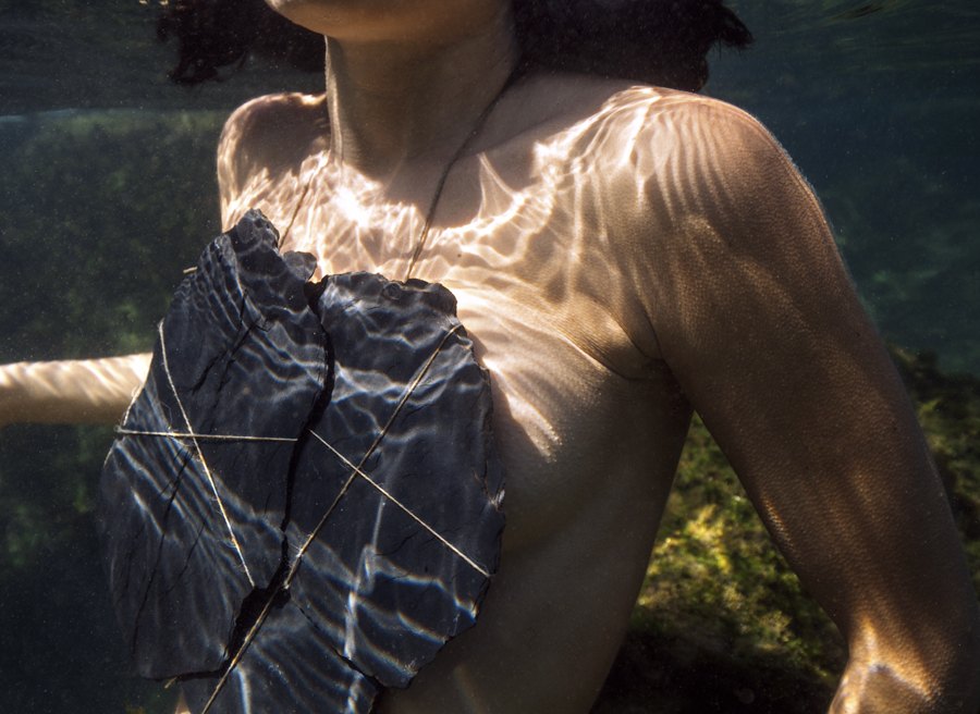 Desús, underwater slate piece