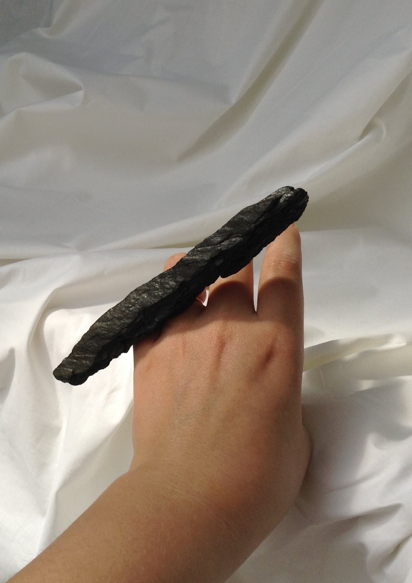 Slate ring worn on the hand